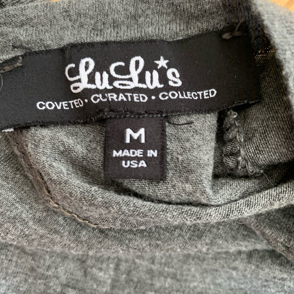 Lulu’s Chic Composure Dark Gray Backless Dress - image 6